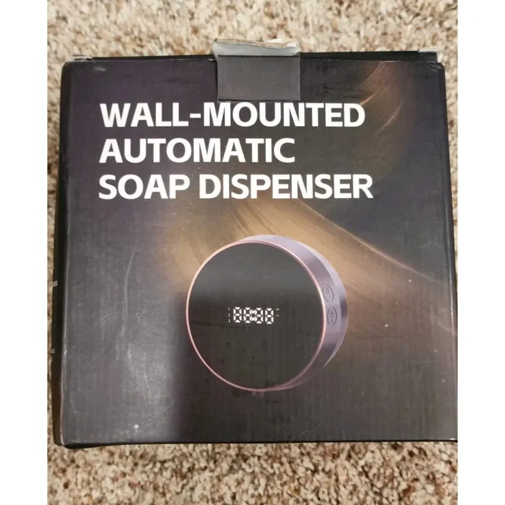 Automatic Soap Dispenser Foam Bathroom Wall Mount Rechargeable Touchless White